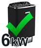 Elektrisk  6kW (230V; 400V)
